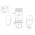 5.0mm 피치 나사 유형 PCB 터미널 블록을 스 플라이싱 할 수 있습니다.